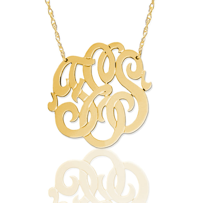 Necklace-Freeform Script Monogram