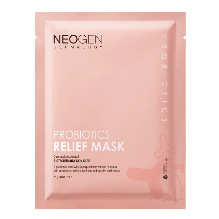 NEOGEN Probiotics Relief Mask Set 5 Sheets مجموعة الماسكات الورقية بالبروبايوتكس