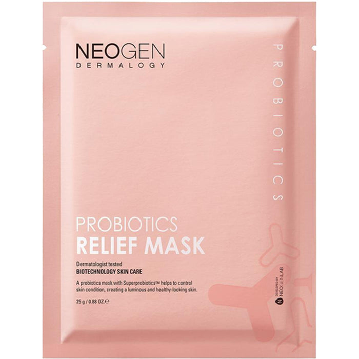 NEOGEN Probiotics Relief Mask Set 5 Sheets مجموعة الماسكات الورقية بالبروبايوتكس