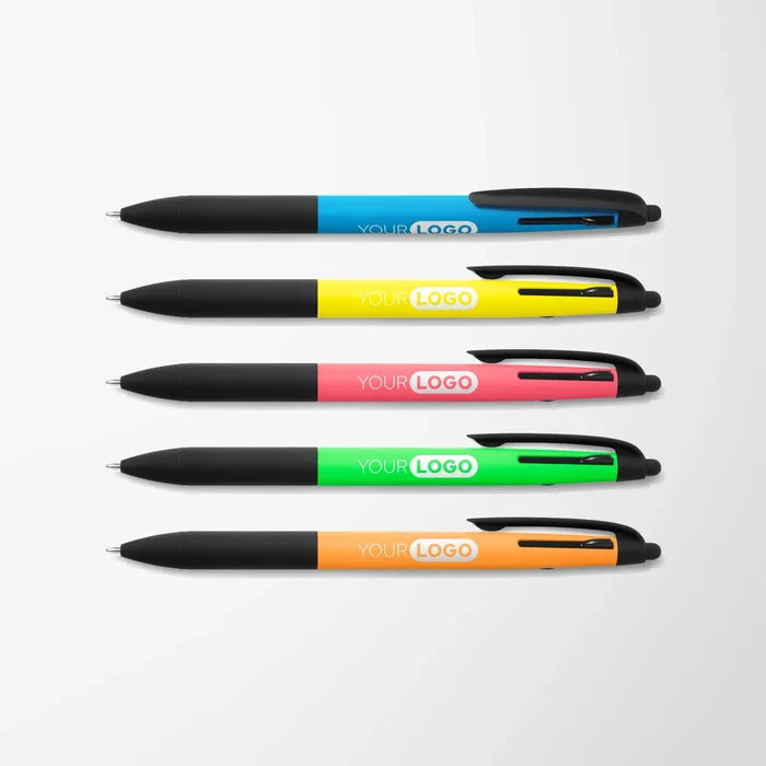 Neon Recycled Jolt 3-Ink Stylus Pen