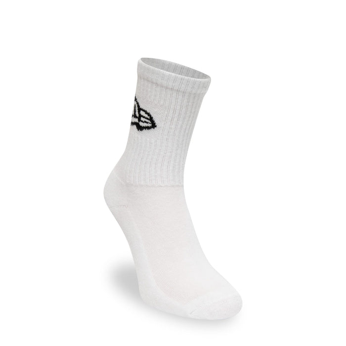 This is a New Era Flag 3 Pack Crew White Sock 2