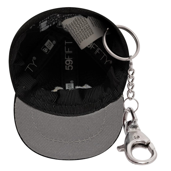 This is a New Era New Era Mini Cap Black Key Chain 5