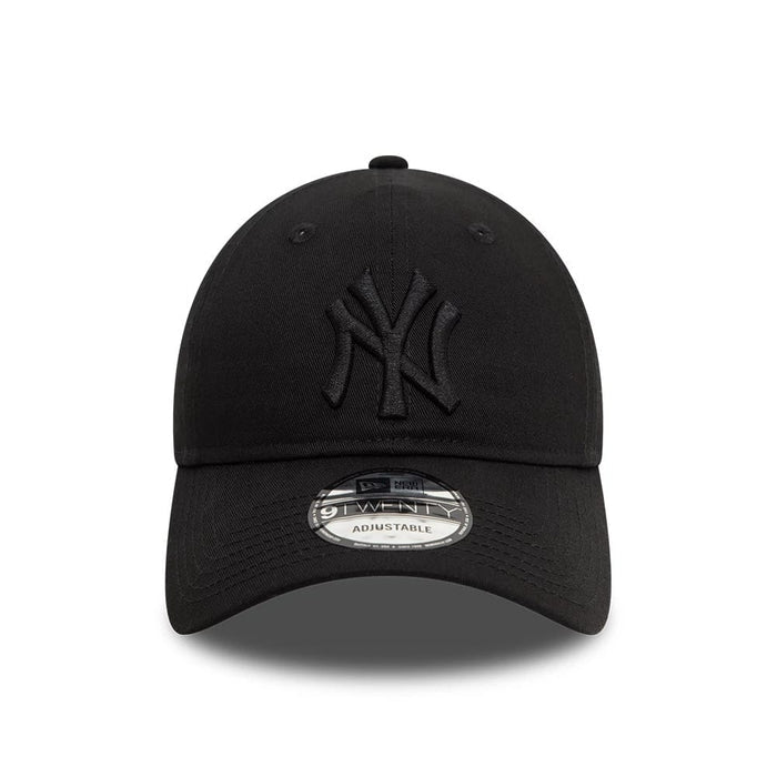 This is a New York Yankees League Essential Black On Black 9TWENTY Adjustable Cap 5