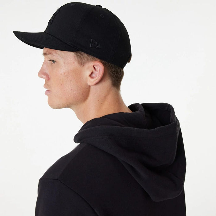 The Male model is wearing New York Yankees MLB Essential Black Full Zip Hoodie 6