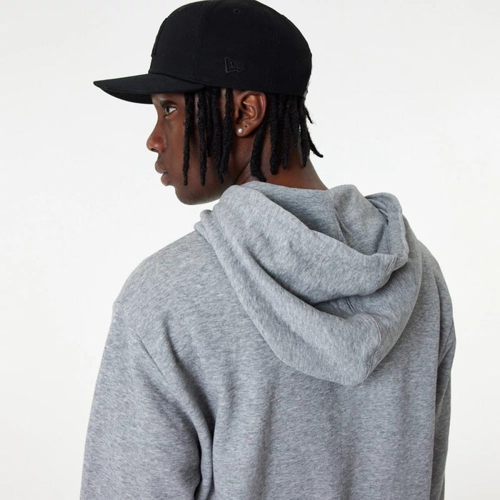 The Male model is wearing New York Yankees MLB Essential Grey Full Zip Hoodie 6