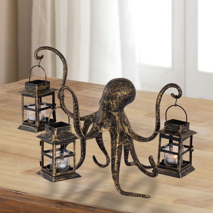 Octopus Tea Light Candle Lantern