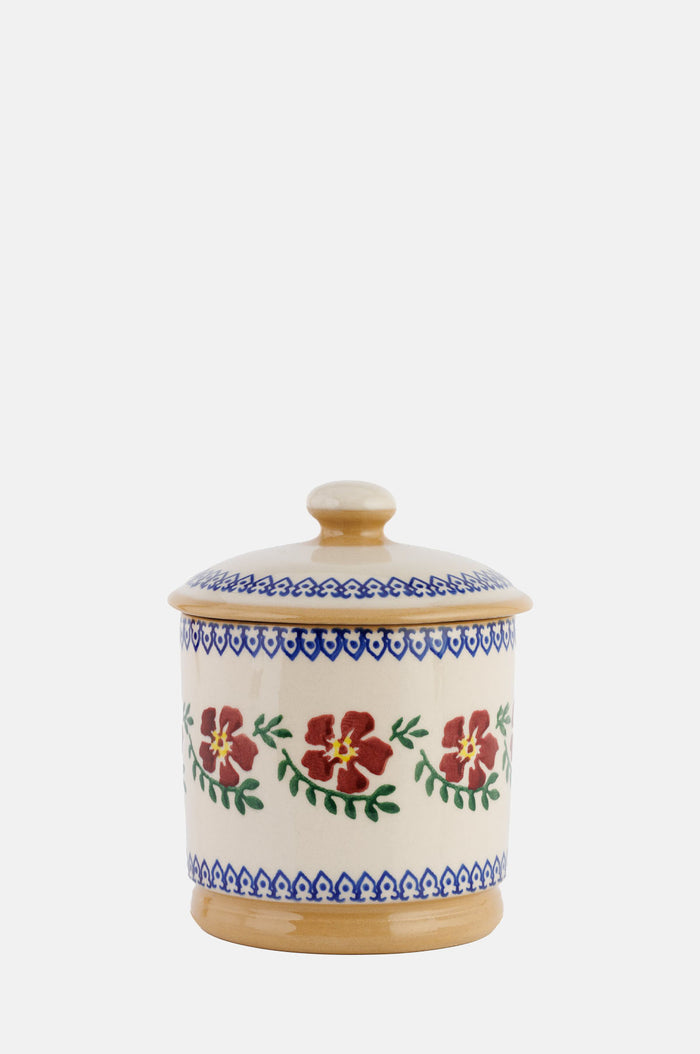 Nicholas Mosse Old Rose Lidded Sugar Bowl.