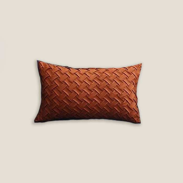 Orange Woven Cushion Cover