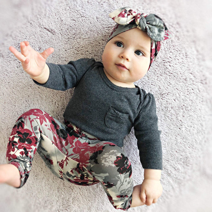 Organic Floral Leggings and/or Headbands