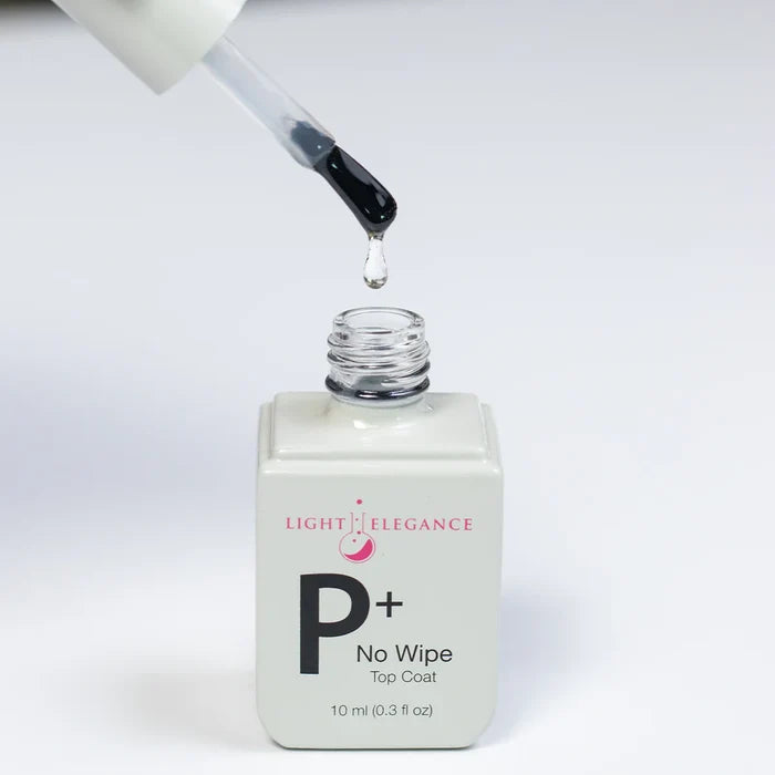 P+ No Wipe Top Coat, 10 ml-Top Gloss Gels-Light Elegance-Gel Essentialz