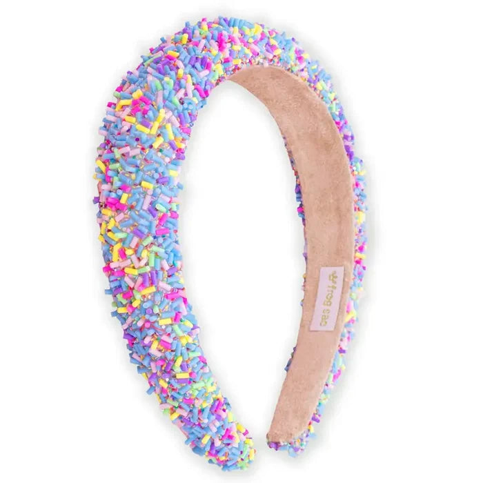 Padded Sprinkles Headband-Lt. Blue