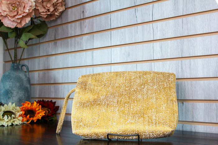 Yellow Chevron with Yellow Tweed