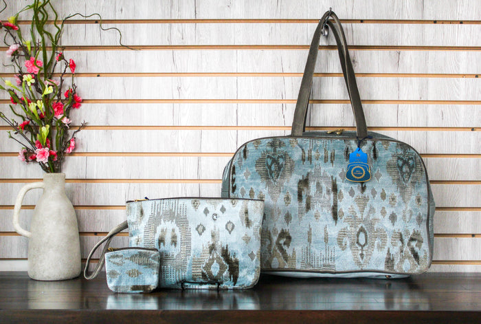 Grey Ikat