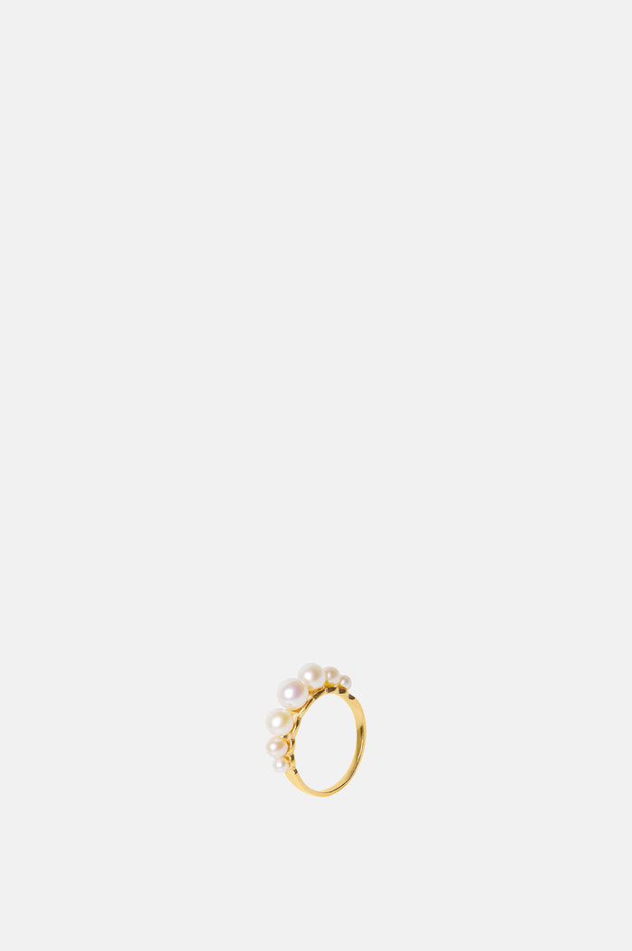 Beatriz Palacios Pearls Gold Ring.