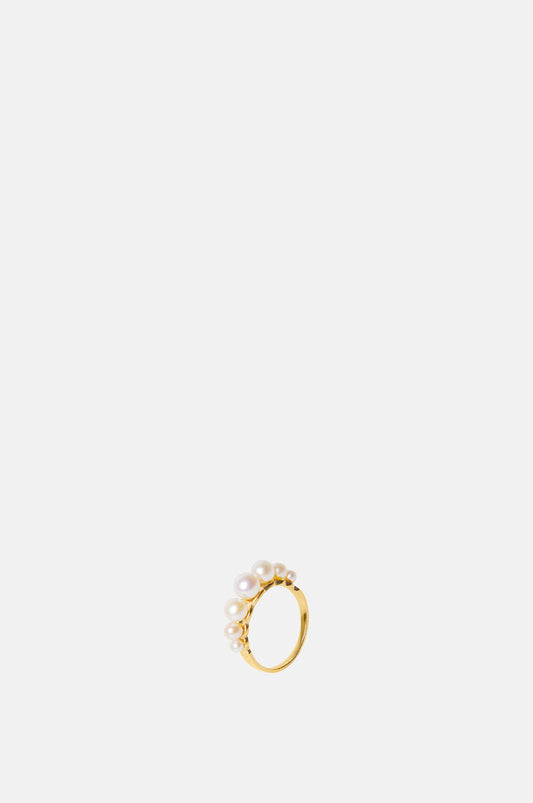 Beatriz Palacios Pearls Gold Ring.