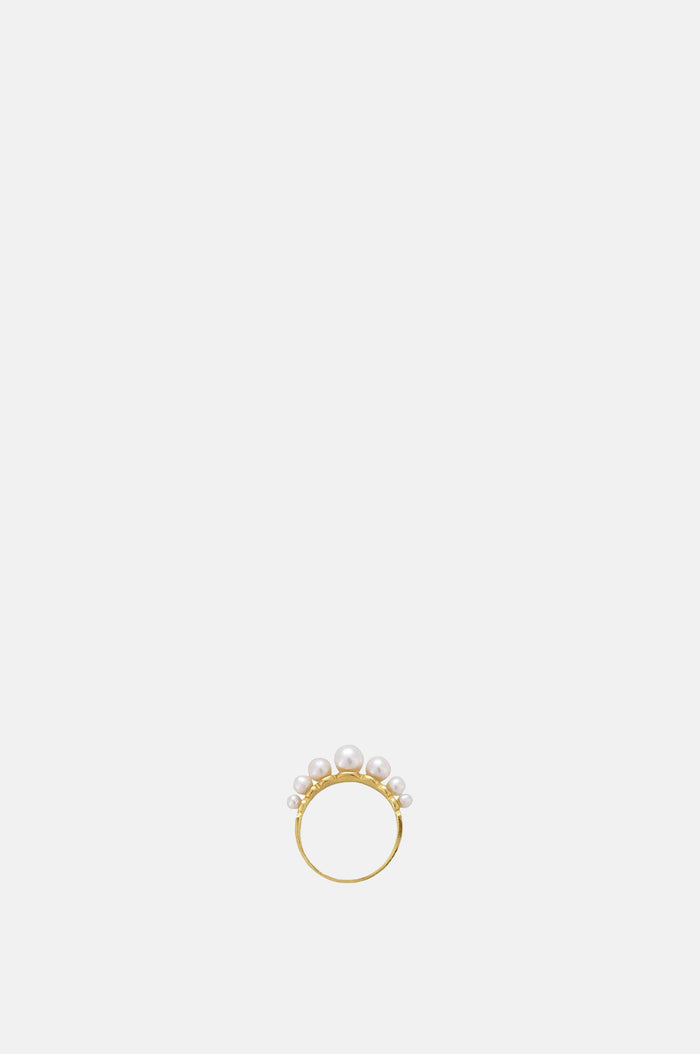 Pearls Gold Ring