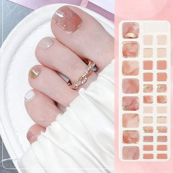 Pedicure gel nail stripes NGF20001