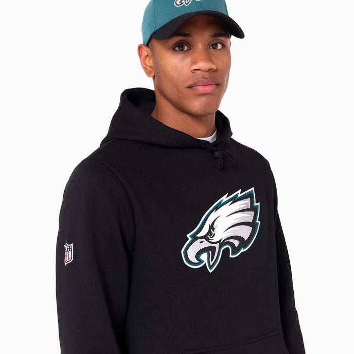 The Male model is wearing Philadelphia Eagles NFL Black Pullover Hoodie 6