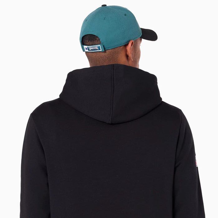 The Male model is wearing Philadelphia Eagles NFL Black Pullover Hoodie 7