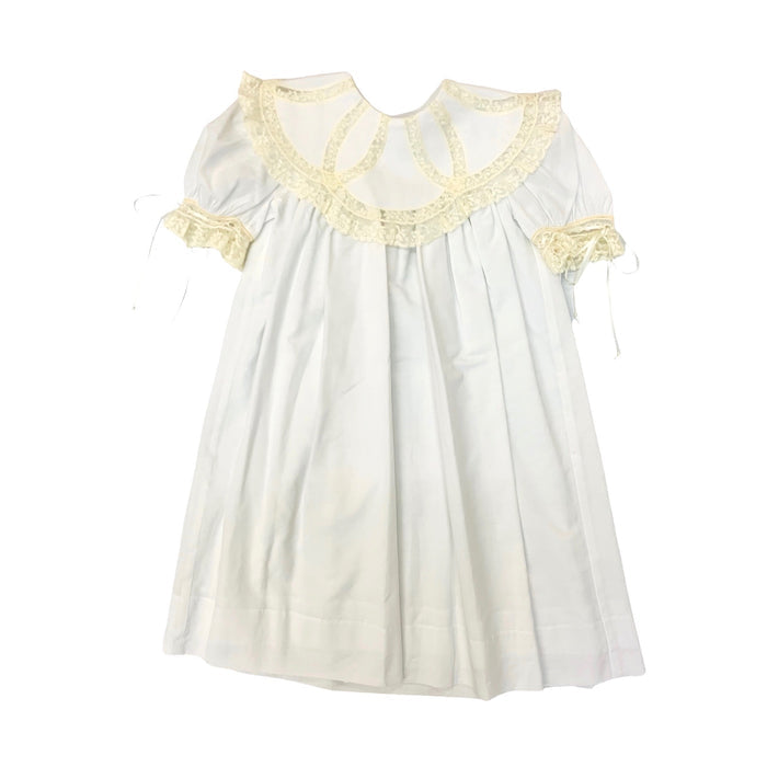 Pieces By Tam Wedding Circle Dress-White/Ecru
