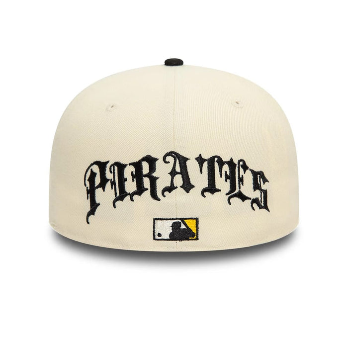 Pictured is this Pittsburgh Pirates MLB Team Wings Light Beige 59FIFTY Fitted Cap 5