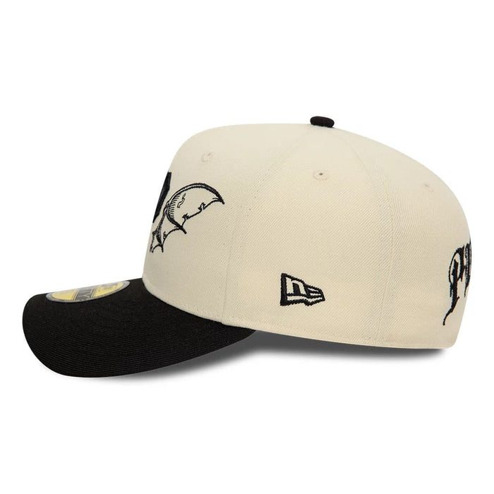 Pictured is this Pittsburgh Pirates MLB Team Wings Light Beige 59FIFTY Fitted Cap 7