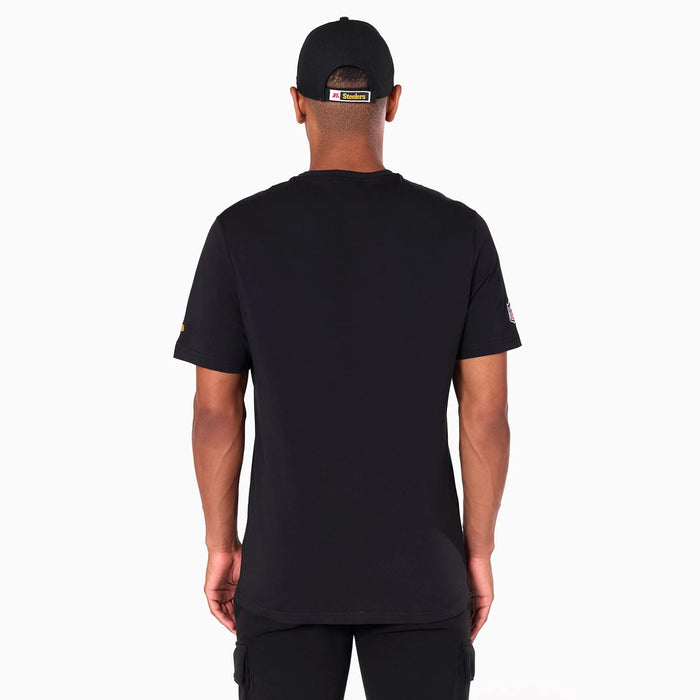 The Male model is wearing Pittsburgh Steelers NFL Black T-Shirt 7