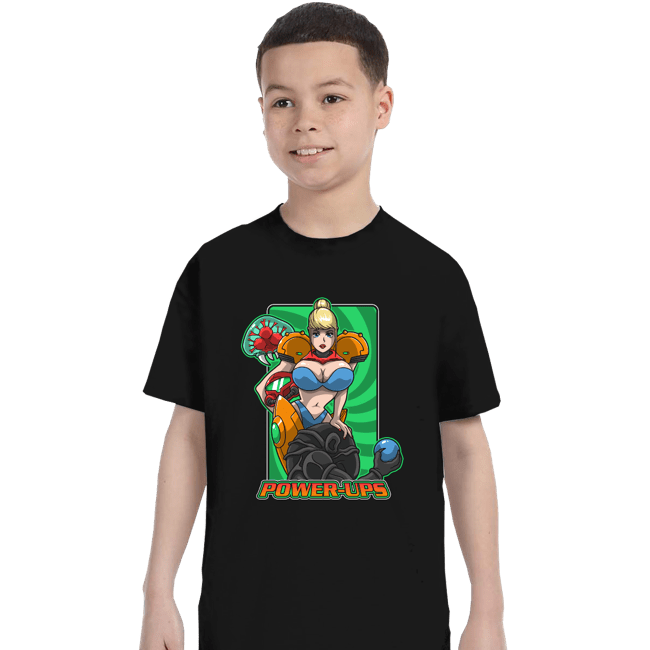 Daily_Deal_Shirts T-Shirts, Youth / XS / Black Power-Ups