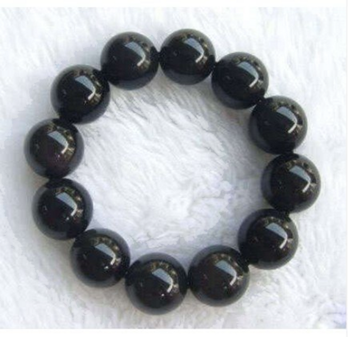 Powerful Cleanser Black Obsidian Beaded Bracelet
