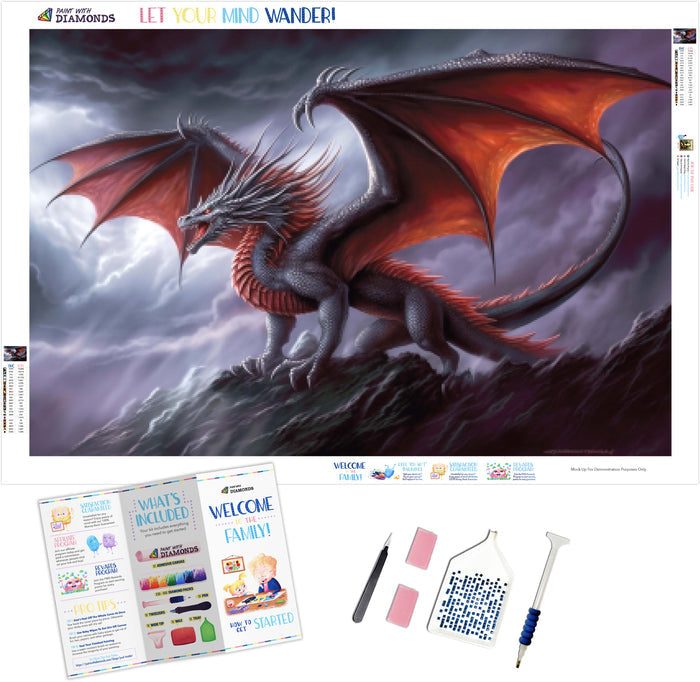 Powerful Dragon Wings Outstretched