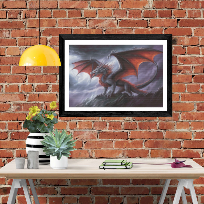 Powerful Dragon Wings Outstretched