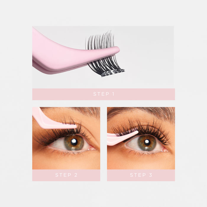 Pre-Glued Glam Cluster Lash Bundle