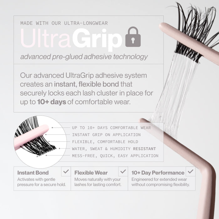 Pre-Glued Glam Cluster Lash Bundle