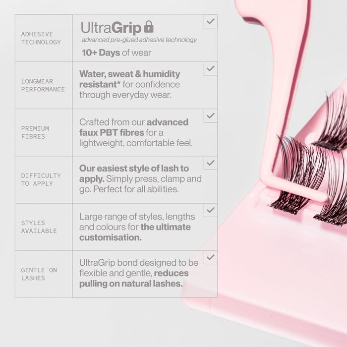 Pre-Glued Glam Cluster Lash Bundle