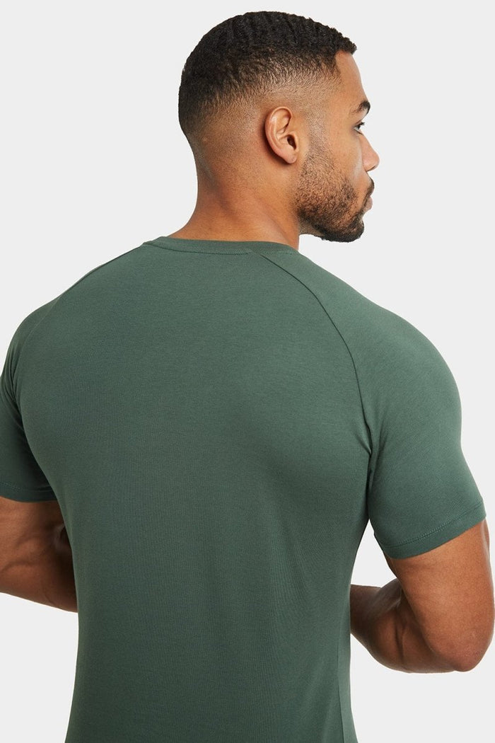 Premium Athletic Fit T-Shirt in Dark Khaki - TAILORED ATHLETE - USA