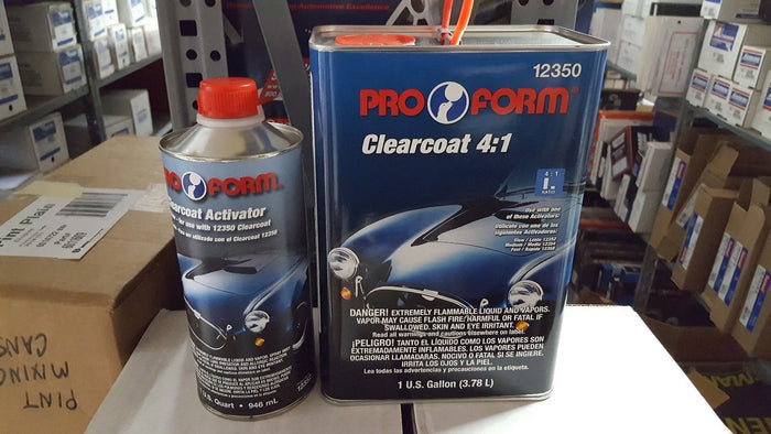 PRO FORM URETHANE CLEARCOAT With ACTIVATOR 4:1 Medium ACTIVATOR 4.2 VOC #12350