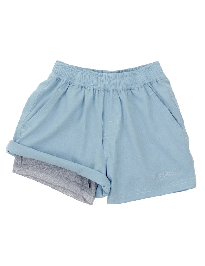 Properly Tied Ace Short-Powder Blue