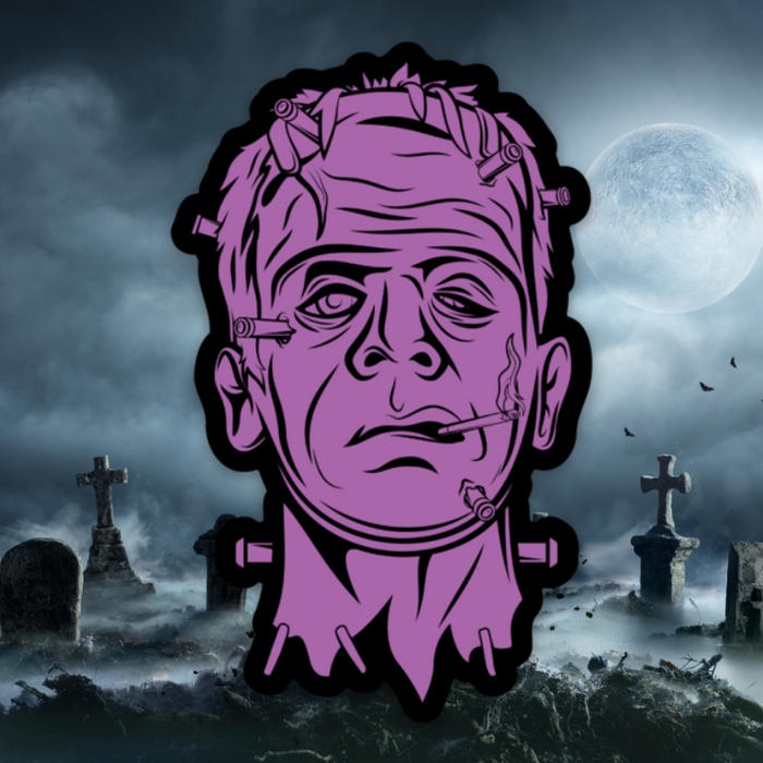 Purple Frankenstien Sticker