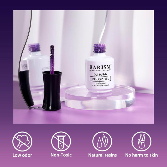 RARJSM ® Purple color changing gel nail polish ombre gel polish