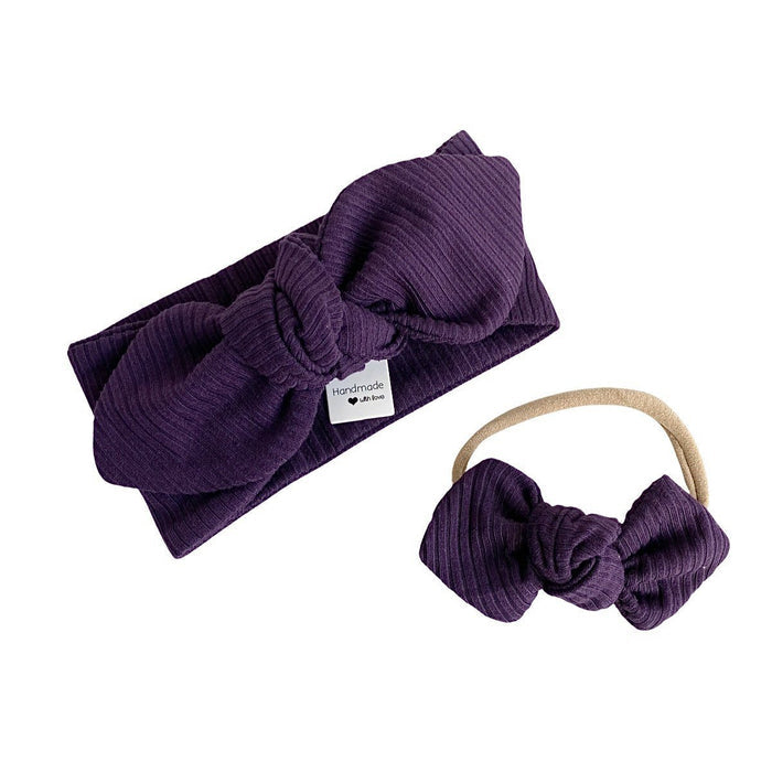 Purple Rib Leggings and/or Headbands