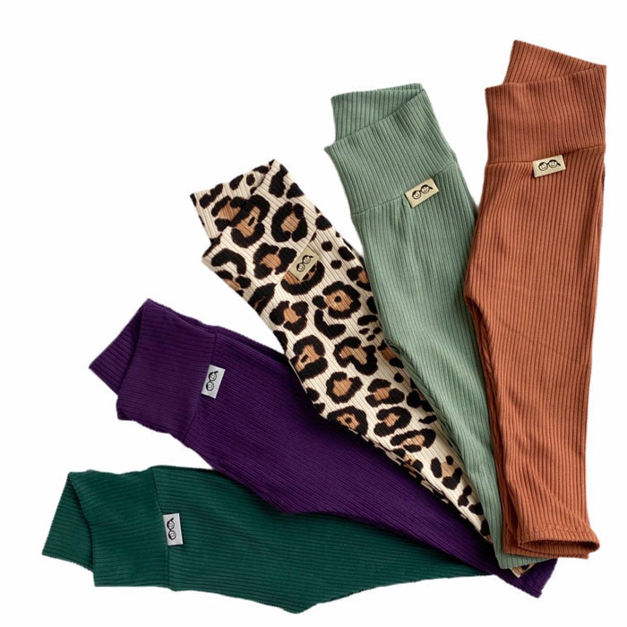 Purple Rib Leggings and/or Headbands