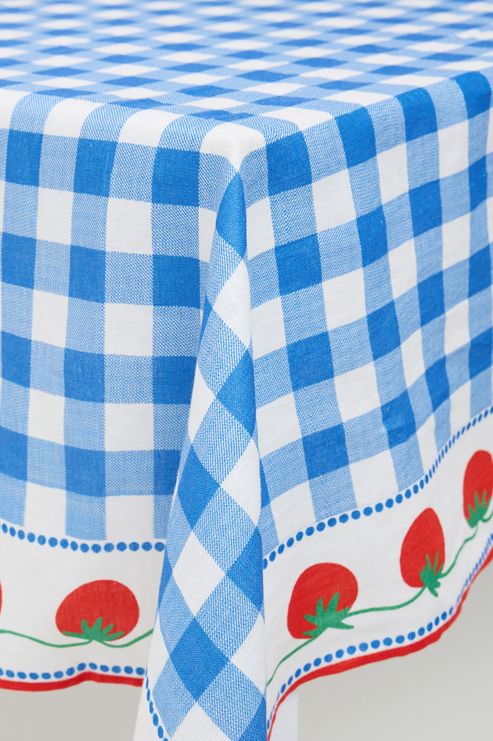 Pranzo Tablecloth in Heavy Linen With Large Rectangular Shape - Flat Lay Product View Featured