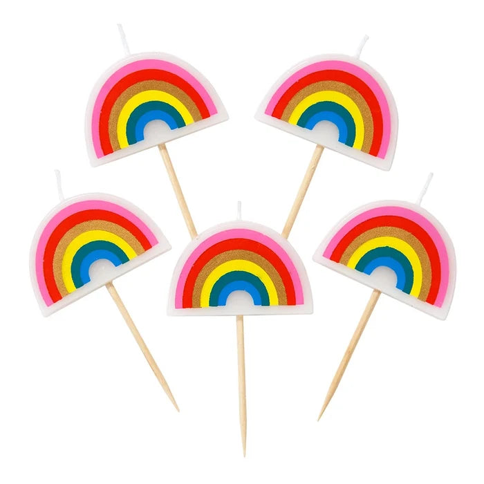 Rainbow Birthday Candles
