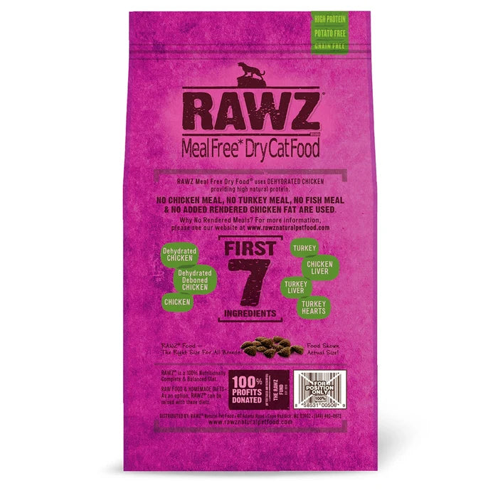 Rawz Dehydrated Chicken, Turkey & Chicken Recipe Cat food