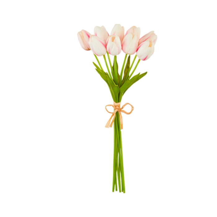 15" Real Touch Tulip Bundle Raz Imports Pink