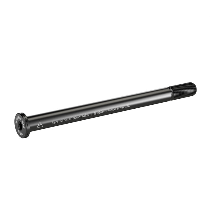 Rear Thru Axle 12mm x 160 Length x 1.0 Thread Pitch - Flat Washer
