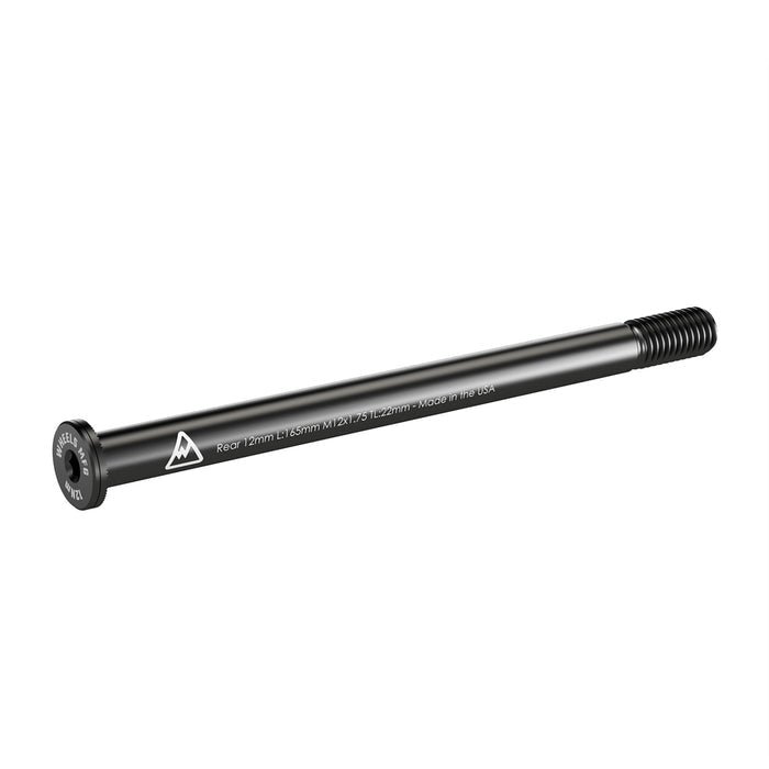 Rear Thru Axle 12mm x 165 Length x 1.75 Thread Pitch - Flat Washer