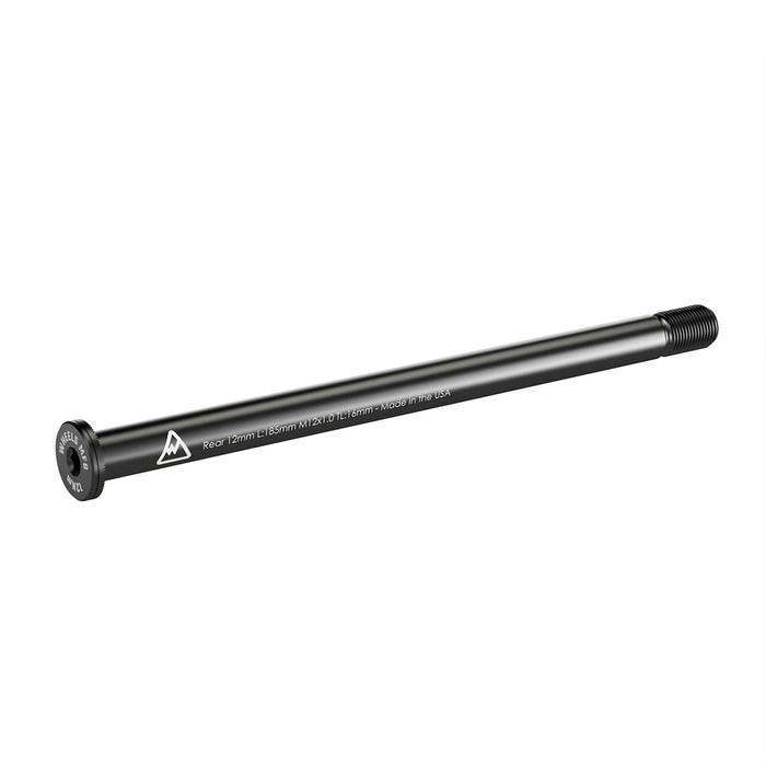 Rear Thru Axle 12mm x 185 Length x 1.0 Thread Pitch - Flat Washer