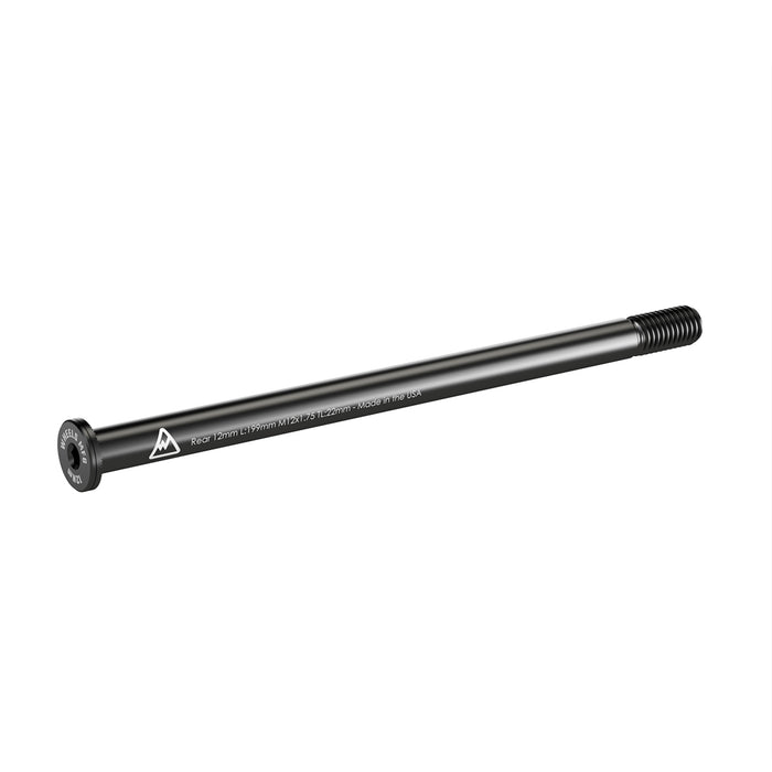Rear Thru Axle 12mm x 199 Length x 1.75 Thread Pitch - Flat Washer