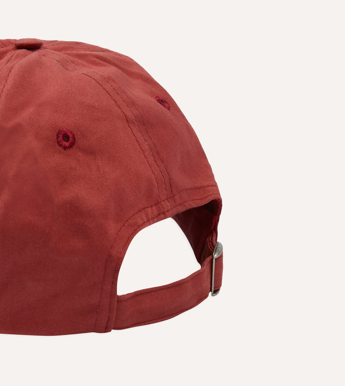 Red 'D' Emblem Seed Stitch Cotton Twill Baseball Cap